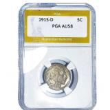1915-D Buffalo Nickel PGA AU58