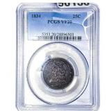 1834 Capped Bust Quarter PCGS VF20