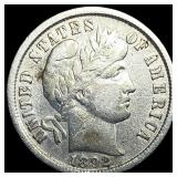 1892 Silver Barber Dime NEARLY UNCIRCULATED