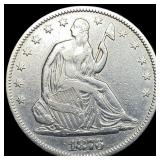 1876 Seated Liberty Half Dollar NEARLY UNCIRCULATE