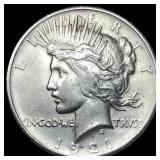 1921 Silver Peace Dollar CLOSELY UNCIRCULATED