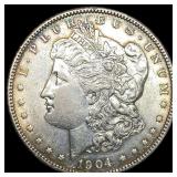 1904 Morgan Silver Dollar CLOSELY UNCIRCULATED