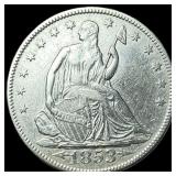 1853 Arrows Seated Liberty Half Dollar CLOSELY UNC