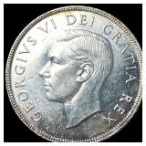 1952 Canada Silver Dollar CLOSELY UNCIRCULATED