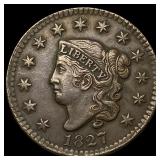 1827 Coronet Head Large Cent CLOSELY  UNCIRCULATE