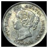 1901 Canada Silver 5 Cents CHOICE AU