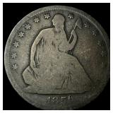 1859-O Silver Seated Liberty Half Dollar  NICELY