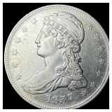 1837 Silver Capped Bust Half Dollar CLOSELY  UNCI
