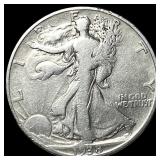 1938-D Silver Walking Liberty Half Dollar  HIGH G