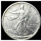 1917-D Silver Walking Liberty Half Dollar  CLOSEL
