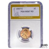 1937-S Wheat Cent PGA MS67 RD