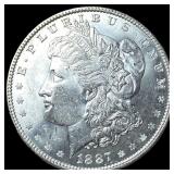 1887 Morgan Silver Dollar GEM BU