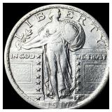 1917 Type 2 Standing Liberty Quarter NEARLY  UNCI
