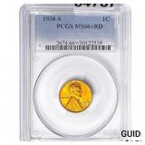 1938-S Wheat Cent PCGS MS66+ RD