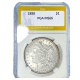 1888 Morgan Silver Dollar PGA MS66