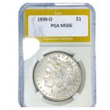 1898-O Morgan Silver Dollar PGA MS66