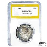 1893 Columbian Expo Half Dollar PGA MS66
