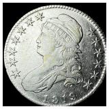 1819 Capped Bust Half Dollar NEARLY  UNCIRCULATED