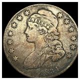 1834 Capped Bust Half Dollar ABOUT  UNCIRCULATED