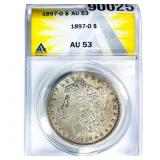1897-O Morgan Silver Dollar ANACS AU53
