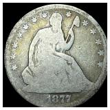 1877 Seated Liberty Half Dollar NICELY CIRCULATED