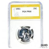1961 Washington Silver Quarter PGA PR66