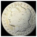 1901-S Silver Morgan Dollar NICELY CIRCULATED