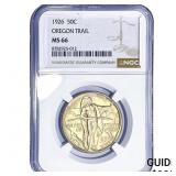 1926 Oregon Trail Half Dollar NGC MS66