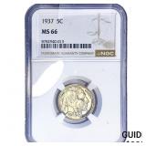 1937 Buffalo Nickel NGC MS66