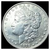 1878 Silver Morgan Dollar CLOSELY UNCIRCULATED