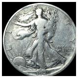 1920-D Silver Walking Liberty Half Dollar LIGHTLY
