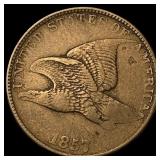 1857 Flying Eagle Cent ABOUT UNCIRCULATED