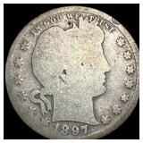1897 Barber Quarter NICELY CIRCULATED