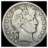 1903-O Silver Barber Half Dollar NICELY CIRCULATED