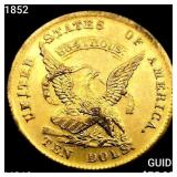 1852 $10 Gold Humbert Assay CHOICE BU