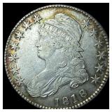 1818 Capped Bust Half Dollar ABOUT UNCIRCULATED