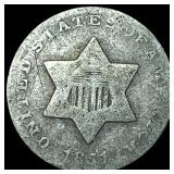 1851 Silver Three-Cent Piece NICELY CIRCULATED