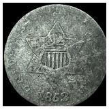 1852 Silver Three-Cent Piece NICELY CIRCULATED