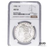 1902 Morgan Silver Dollar NGC AU53
