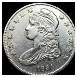 1834 Capped Bust Half Dollar CLOSELY  UNCIRCULATE