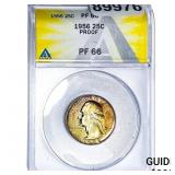 1956 Washington Silver Quarter ANACS PF66 PROOF