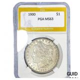 1900 Morgan Silver Dollar PGA MS63