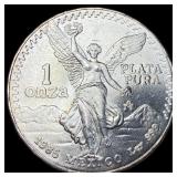 1985 Mexico Silver 1 Onza Libertad SUPERB GEM BU