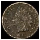 1861 Indian Head Cent NEARLY UNCIRCULATED