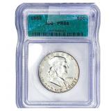 1955 Franklin Half Dollar ICG PR68