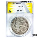 1901 Morgan Silver Dollar ANACS EF45