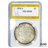 1879-S Morgan Silver Dollar PGA MS64