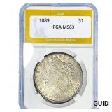 1889 Morgan Silver Dollar PGA MS63