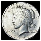 1921 Silver Peace Dollar CLOSELY UNCIRCULATED