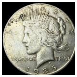 1935-S Silver Peace Dollar NEARLY  UNCIRCULATED